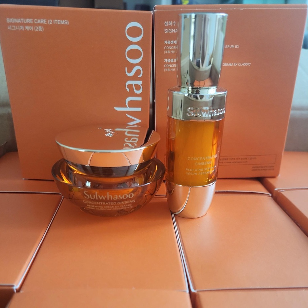 Sulwhasoo Signature Care 2pcs Kit Serum Cream Anti Aging K-Beauty - Picture 2 of 5